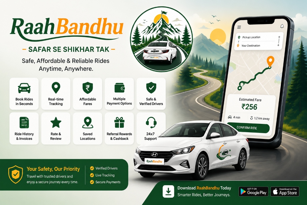 RaahBandhu — Safar Se Shikhar Tak — Safe, Affordable & Reliable Rides